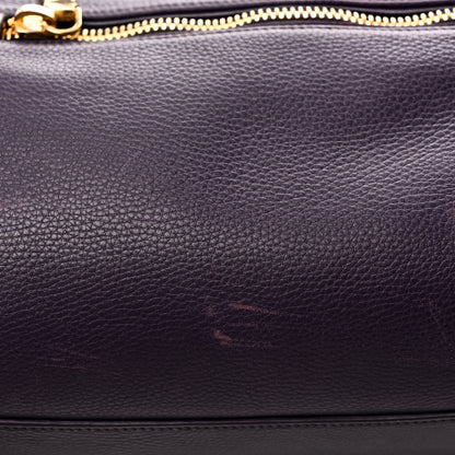 Prada Vitello Daino Shopping Satchel Uva 10 of 12