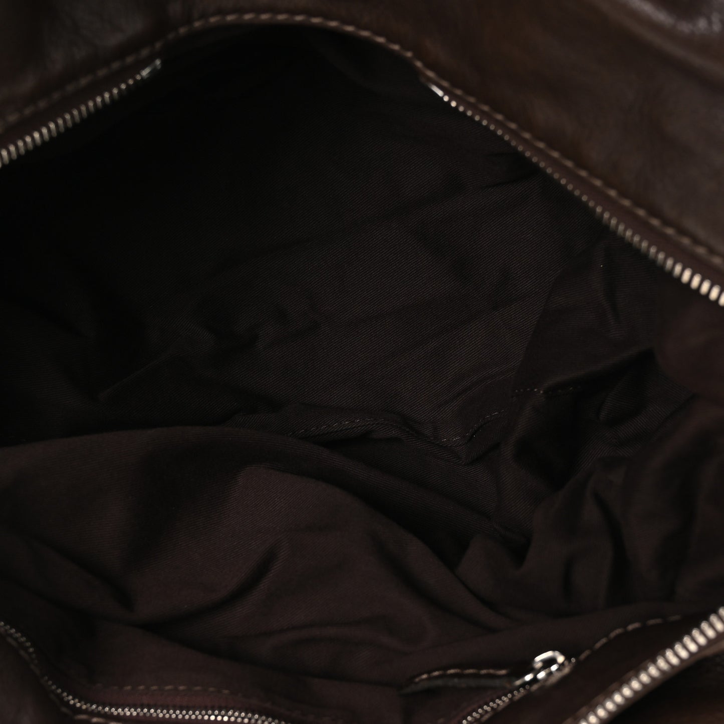 Calfskin Paddington Front Pocket Tote Chocolate