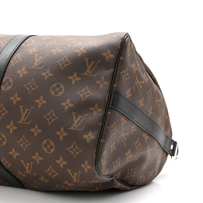Louis Vuitton Monogram Macassar Keepall Bandouliere 45 17 of 18