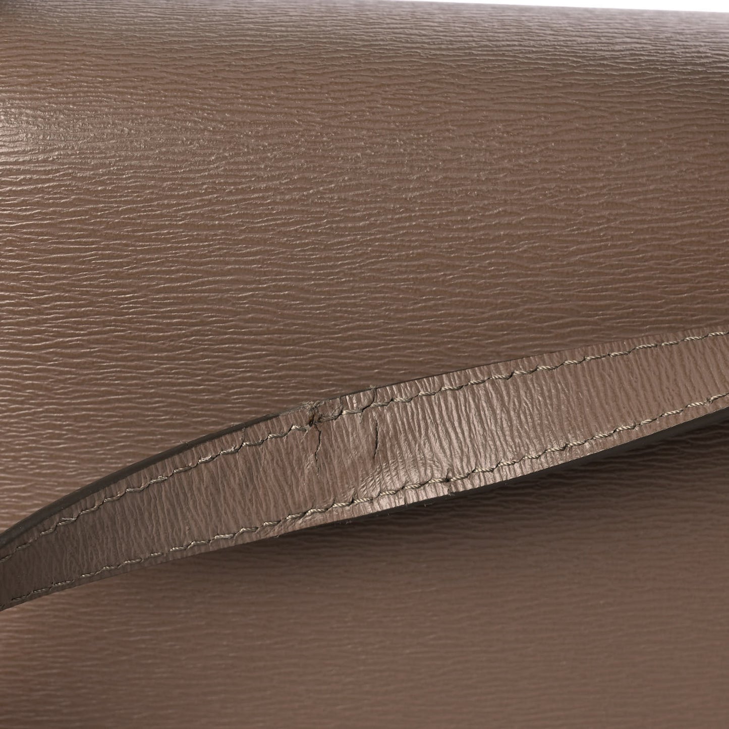 Liege Calfskin Medium Classic Box Flap Bag Taupe