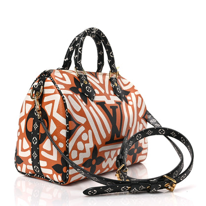 Louis Vuitton Monogram Giant Crafty Speedy Bandouliere 25 Creme Caramel 3 of 9