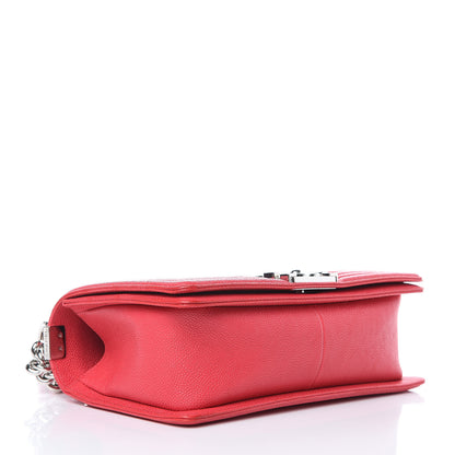 Chanel Caviar Quilted Medium Boy Flap Light Red 4 of 10