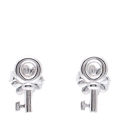 Tiffany Sterling Silver Key Earrings 1 of 4