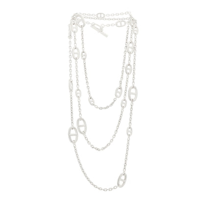 Hermes Sterling Silver Farandole Necklace 160 3 of 6