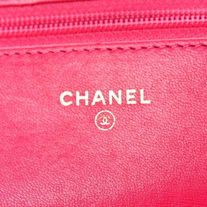 Chanel Velvet Quilted Boy Wallet On Chain WOC Fuchsia 6 of 15