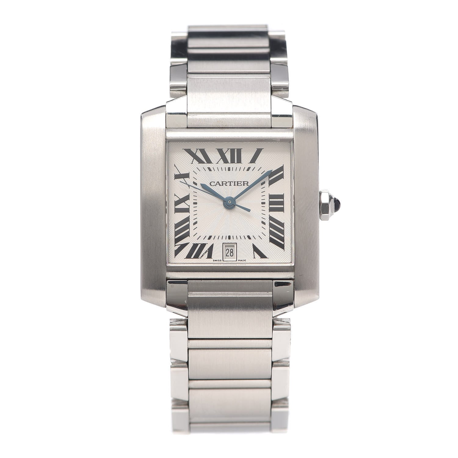 Cartier Stainless Steel 28mm Tank Francaise Automatic Watch 1 of 5