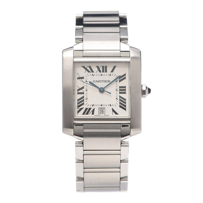 Cartier Stainless Steel 28mm Tank Francaise Automatic Watch 1 of 5