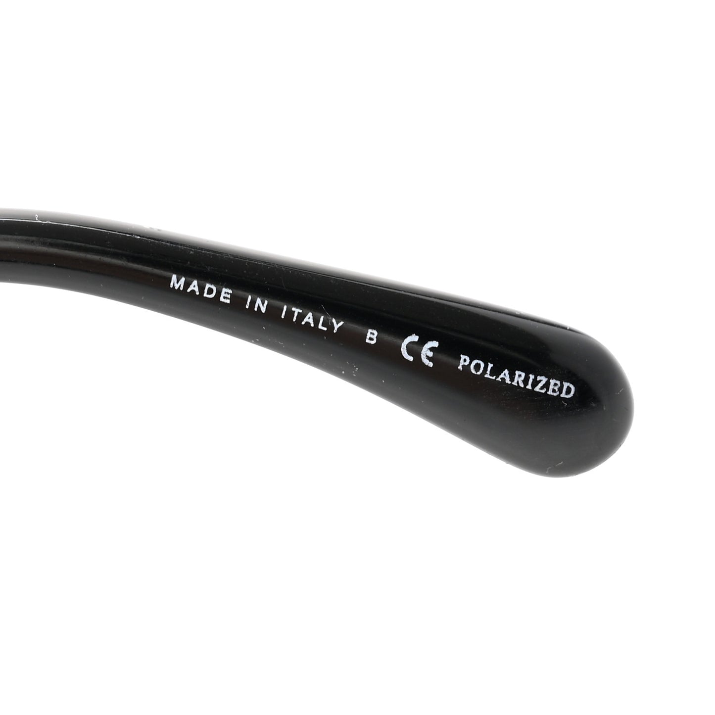 Acetate Strass Polarized Square Sunglasses 5422-B Black