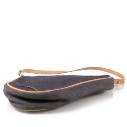 Christian Dior Denim Saddle Pochette Bag 4 of 9