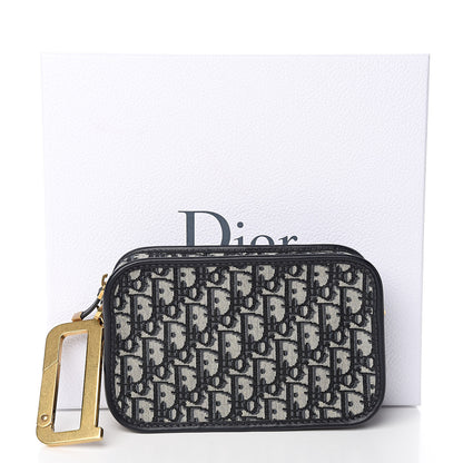 Christian Dior Oblique Diorquake Clutch Blue 9 of 9