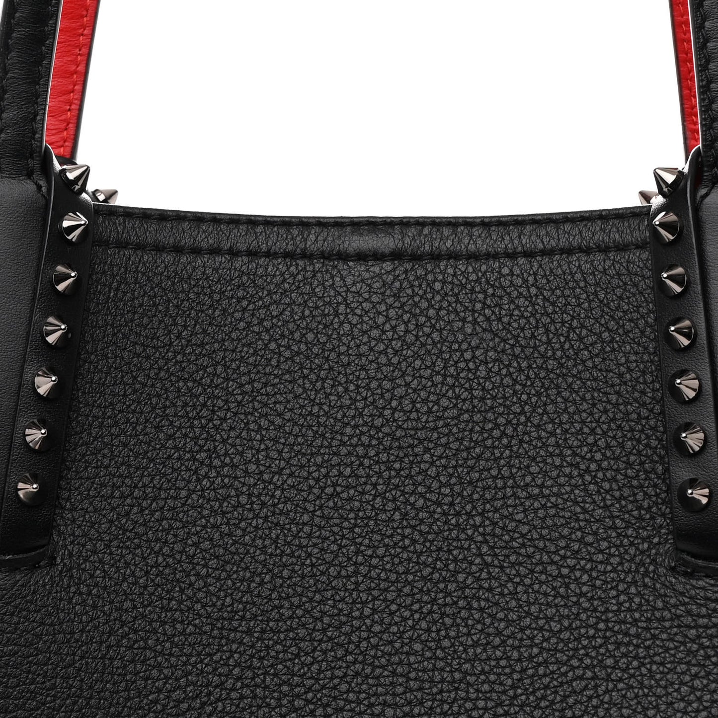 Calfskin Spikes East West Cabata Tote Black