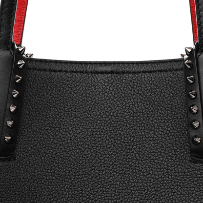Christian Louboutin Calfskin Spikes East West Cabata Tote Black 10 of 13