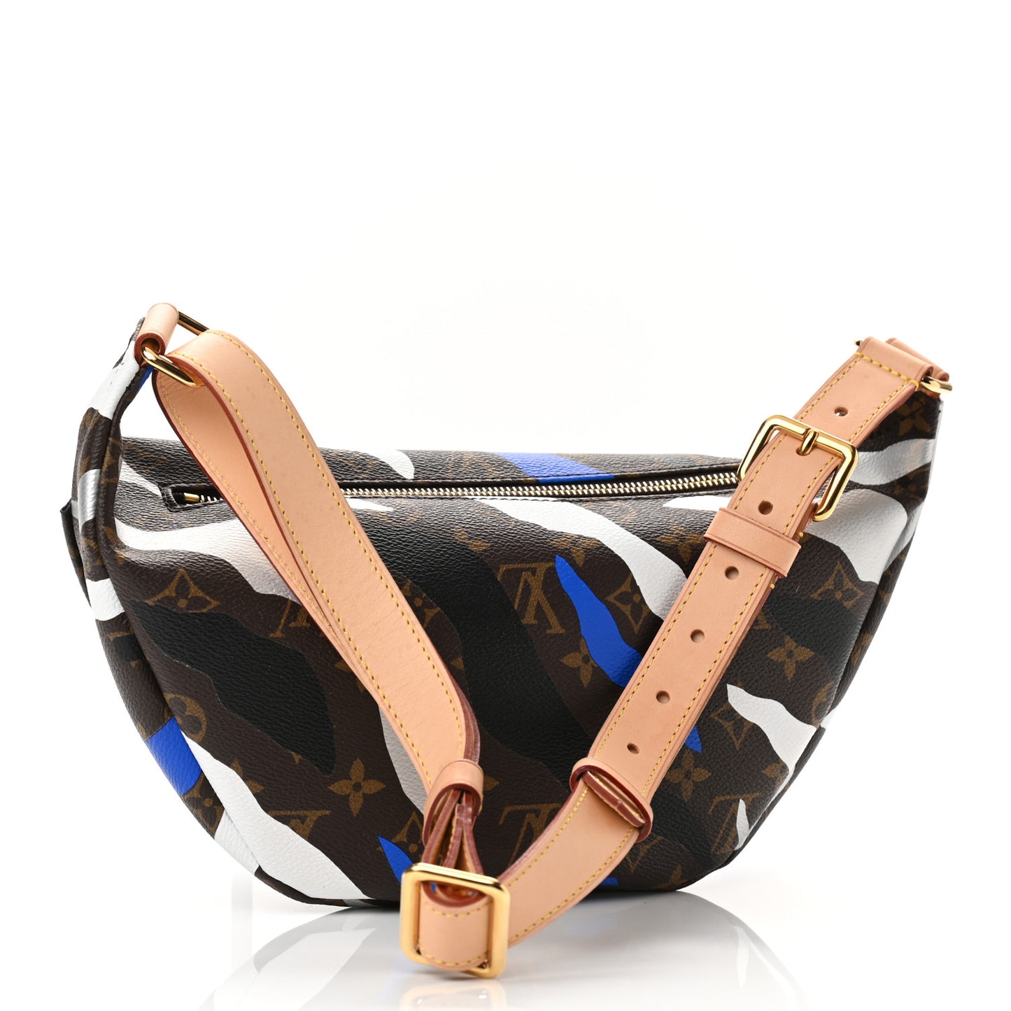 X LOL Monogram Bumbag Blue Silver