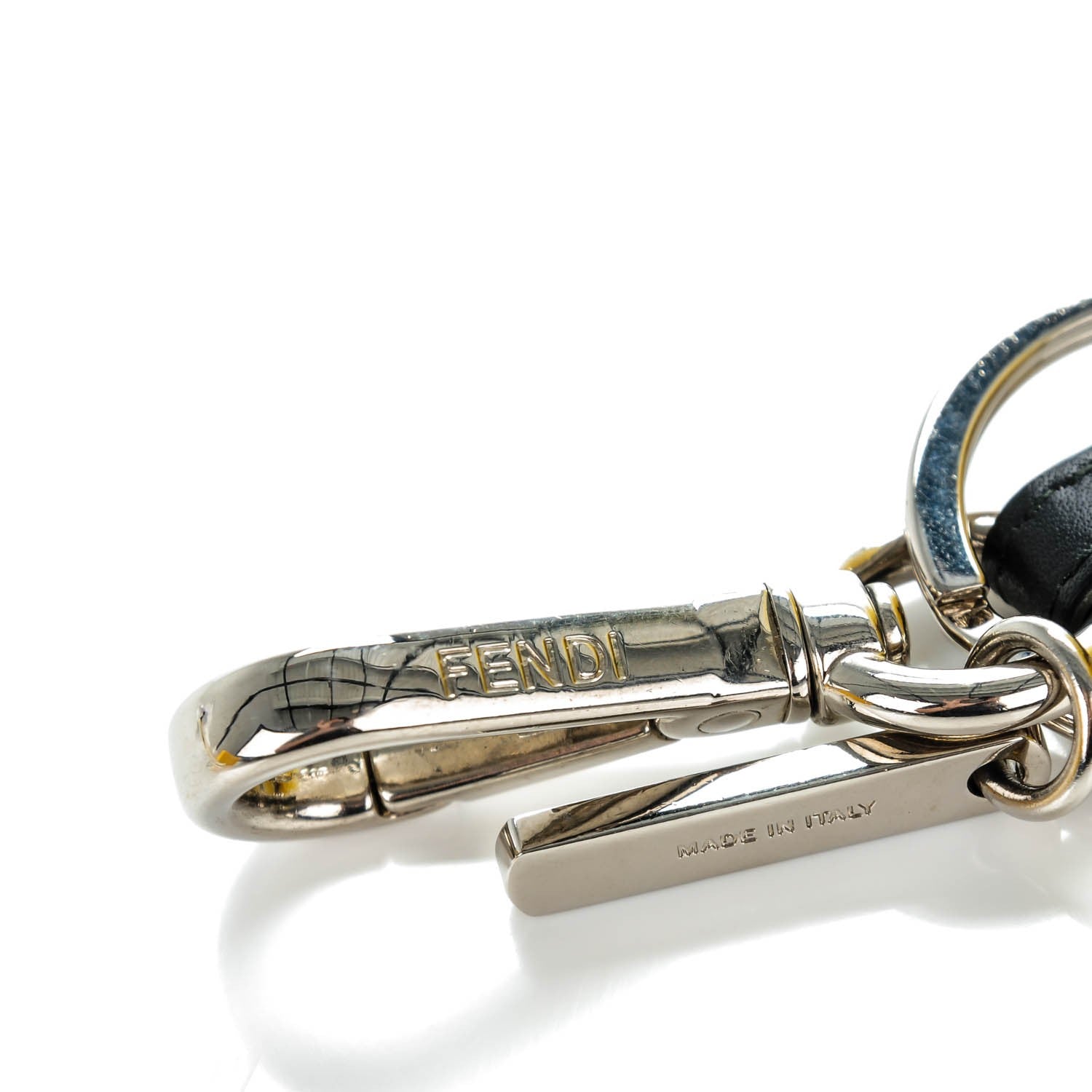 Fendi Fox Fur Smiley Bag Charm Yellow 5 of 5