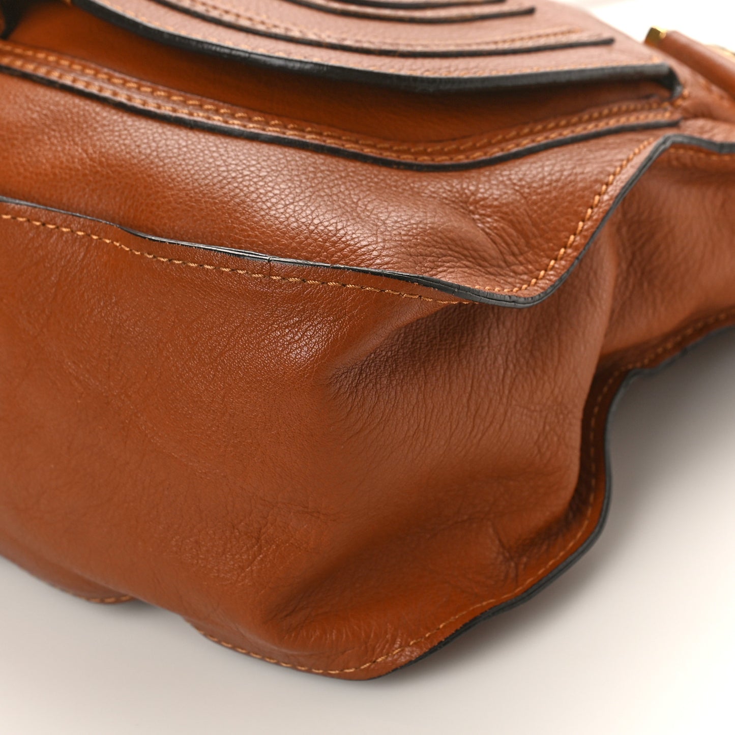 Calfskin Medium Marcie Satchel Tan