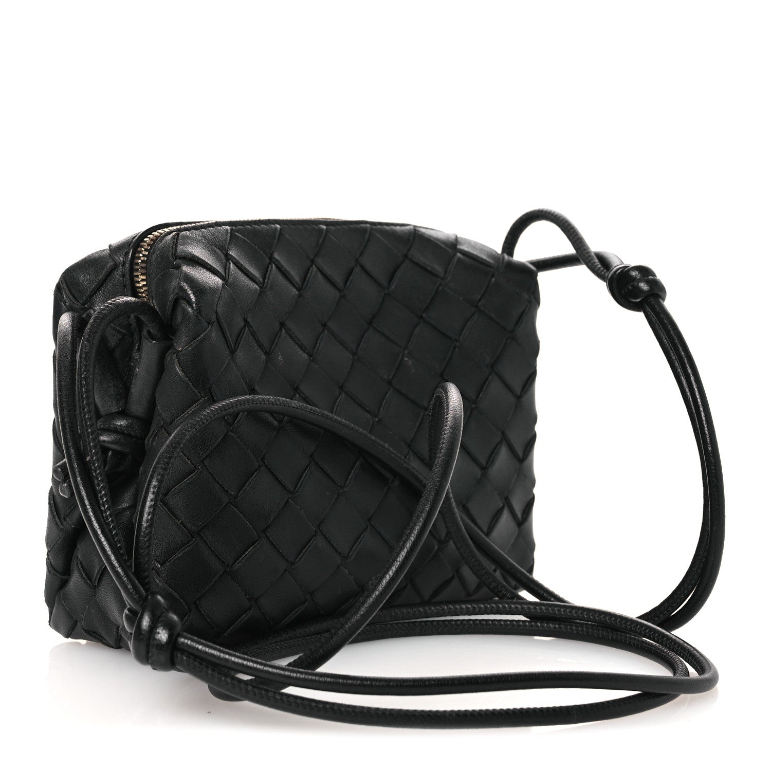 Bottega Veneta Nappa Intrecciato Mini Loop Camera Bag Black 3 of 12