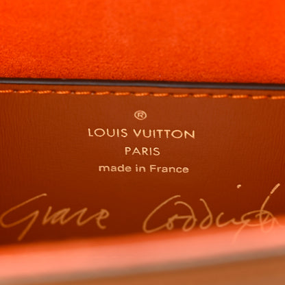 Louis Vuitton Calfskin Catogram Twist Shoulder Bag MM Marron 7 of 12