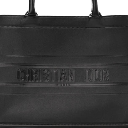 Christian Dior Calfskin Embossed Medium Book Tote Black 8 of 10