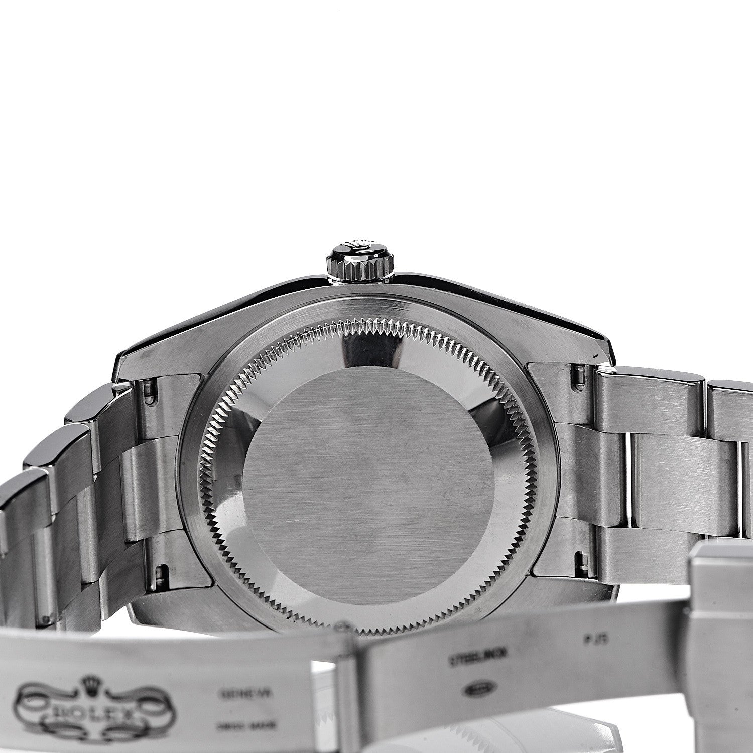 Rolex Stainless Steel 36mm Oyster Perpetual Chronometer Watch Concentric Blue 116034 6 of 7