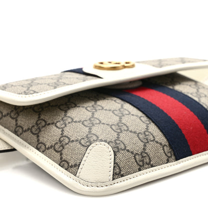 Gucci GG Supreme Monogram Web Small Ophidia Belt Bag 90 36 Beige Ebony White 9 of 11