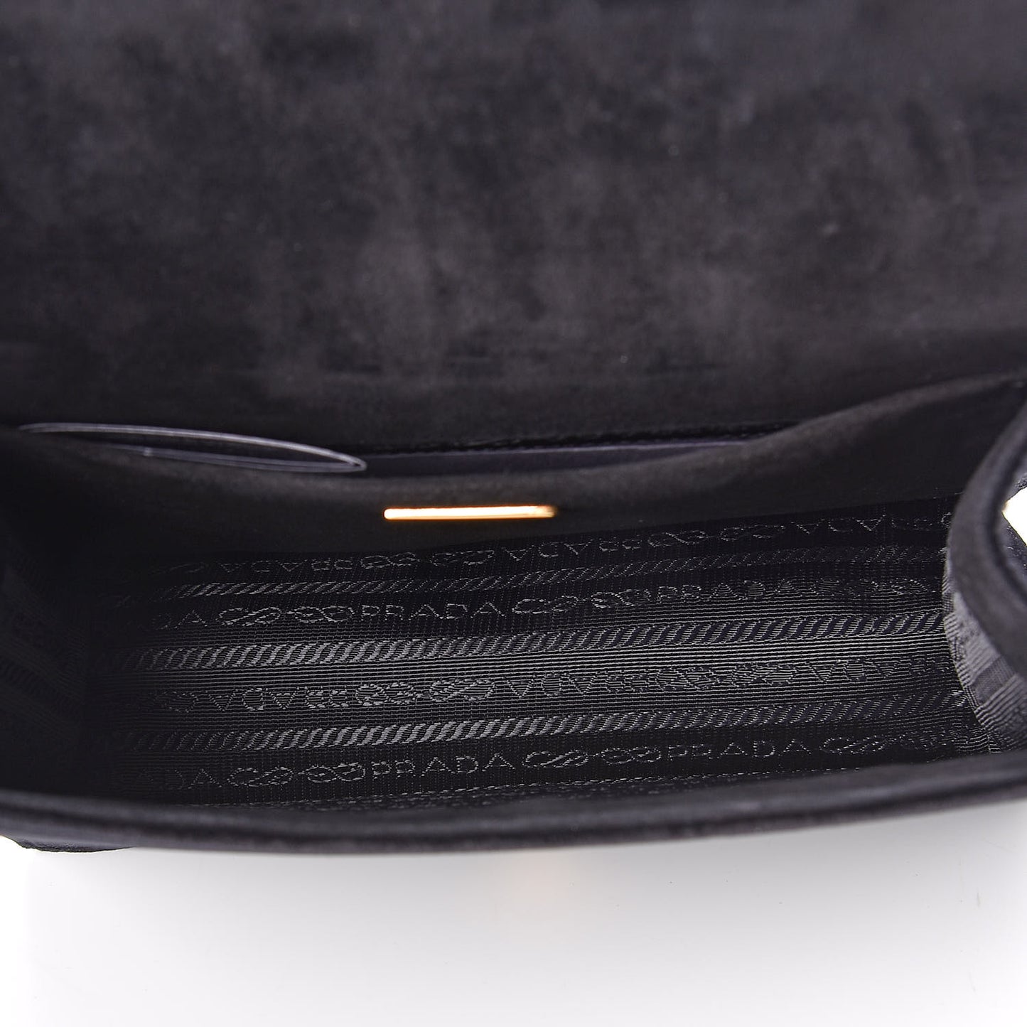 Velluto Ricamo Cahier Shoulder Bag Black