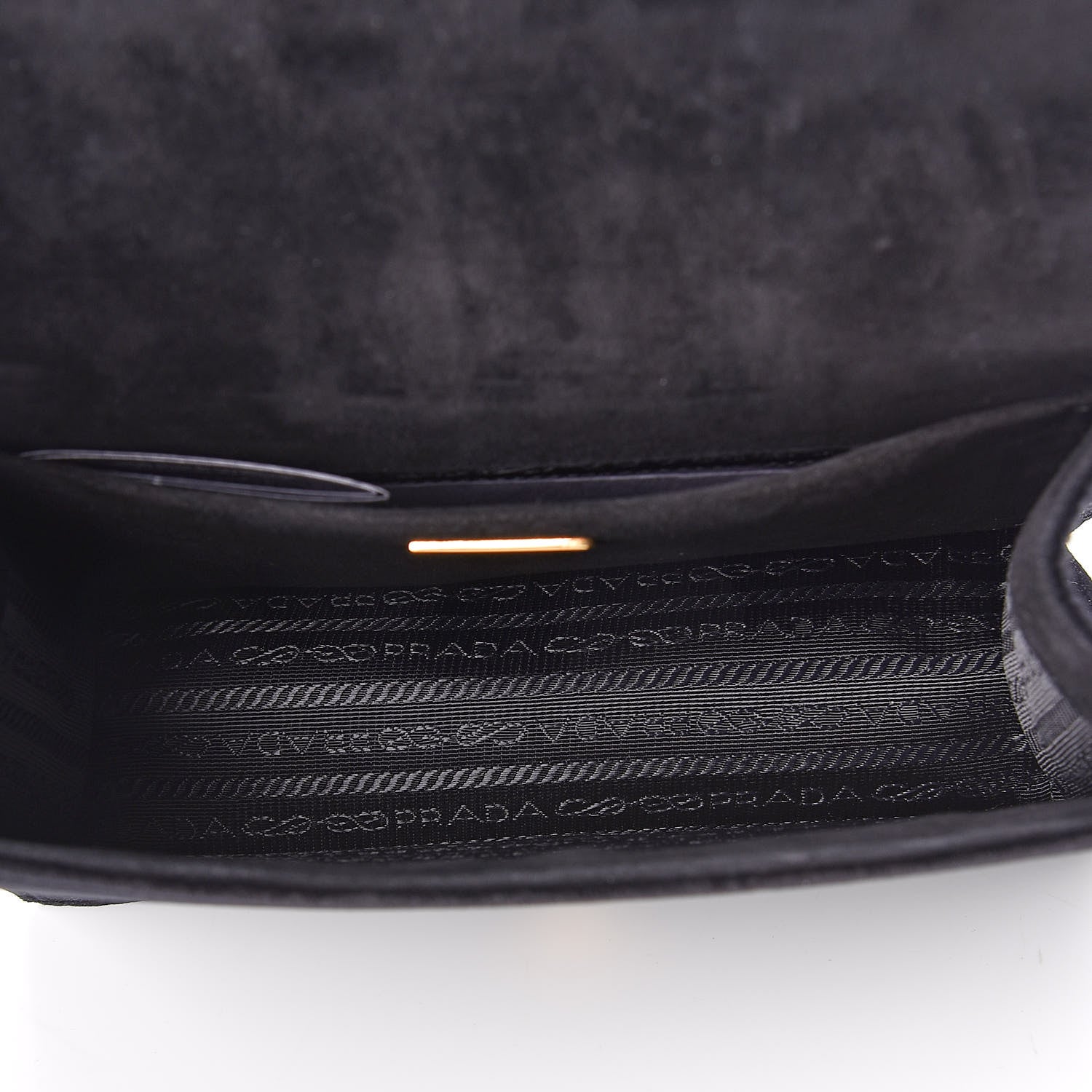 Prada Velluto Ricamo Cahier Shoulder Bag Black 5 of 8