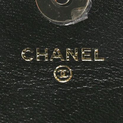 Chanel Velvet Diamanté Quilted Flap Clutch Black 6 of 12