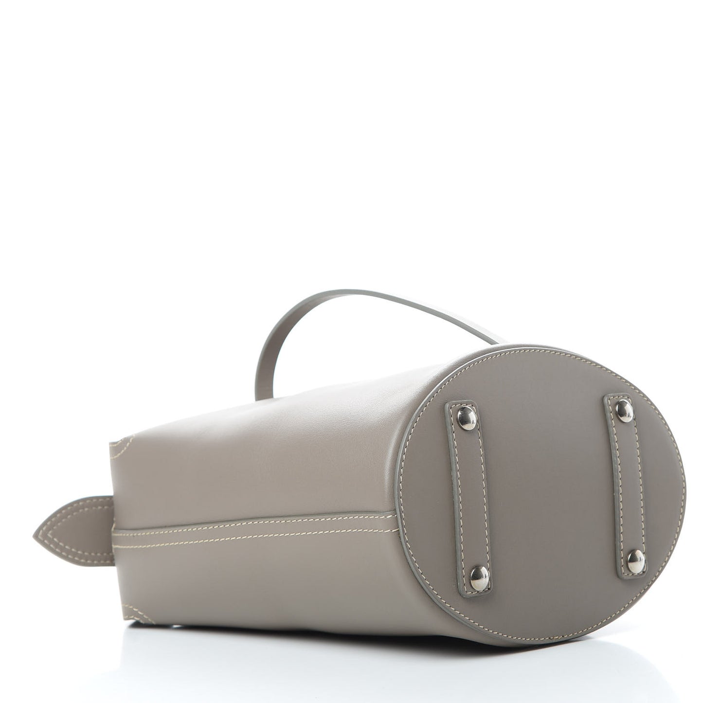Supple Calfskin Small Bucket Taupe Brown