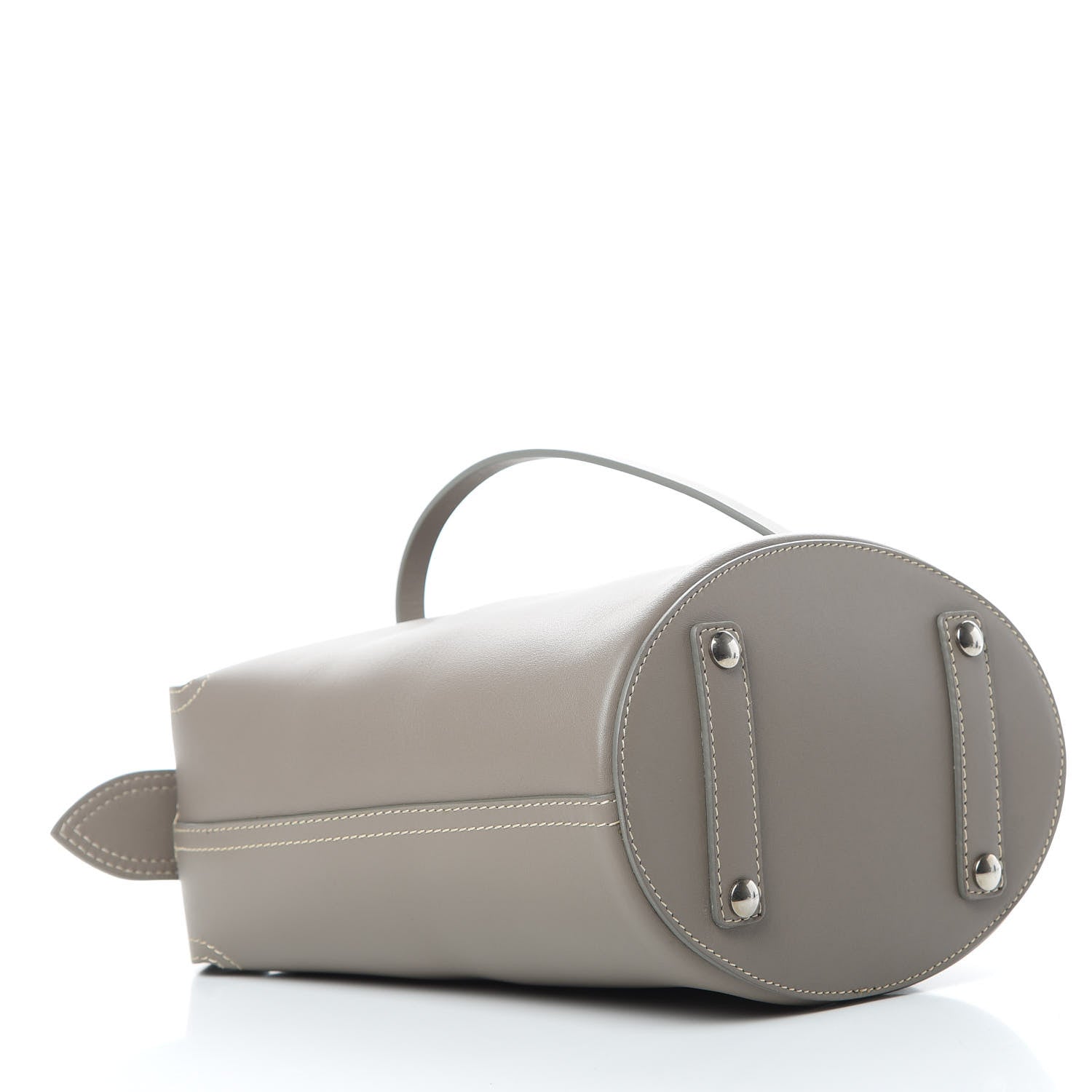 Burberry Supple Calfskin Small Bucket Taupe Brown 4 of 10