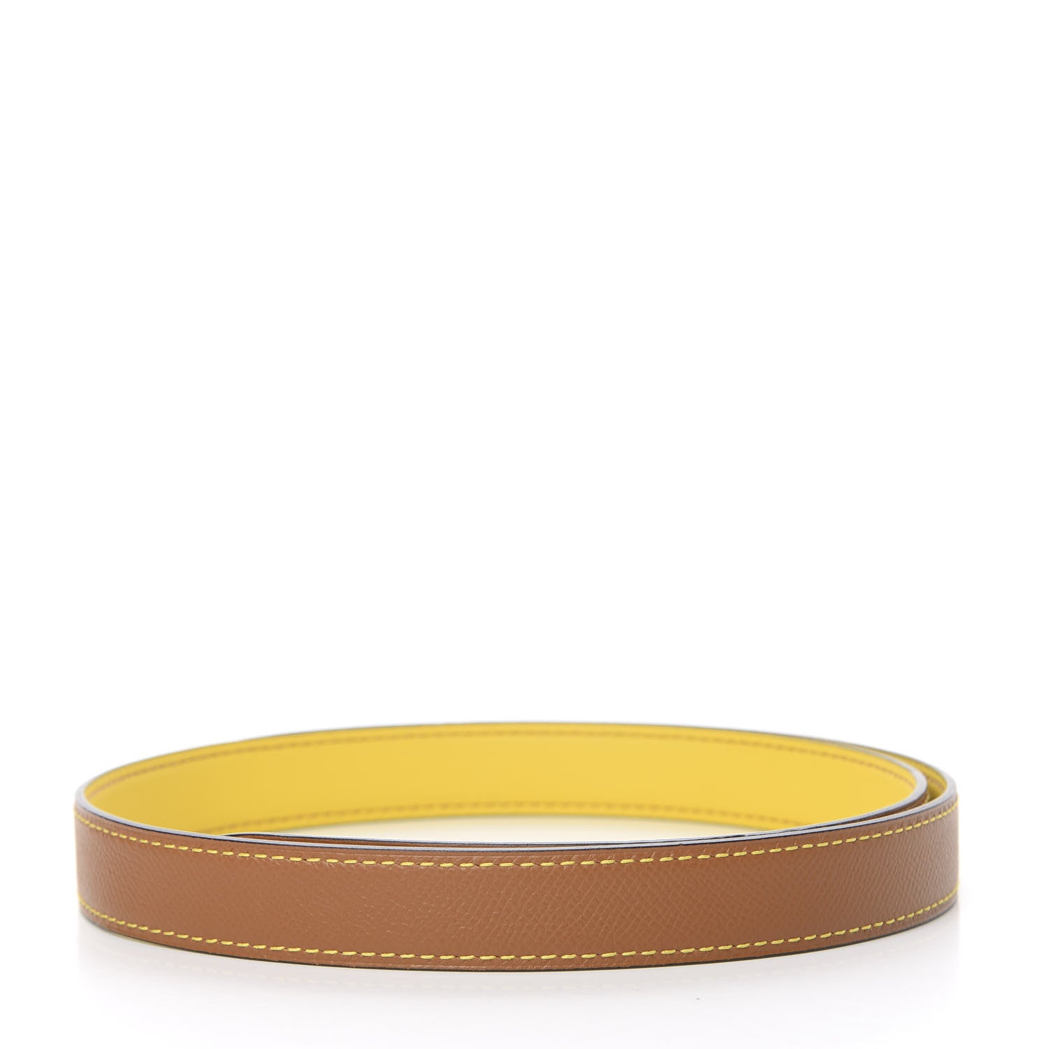 Hermes Swift Epsom 24mm Belt Strap 90 Lime Sesame 2 of 6