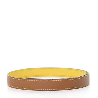 Hermes Swift Epsom 24mm Belt Strap 90 Lime Sesame 2 of 6