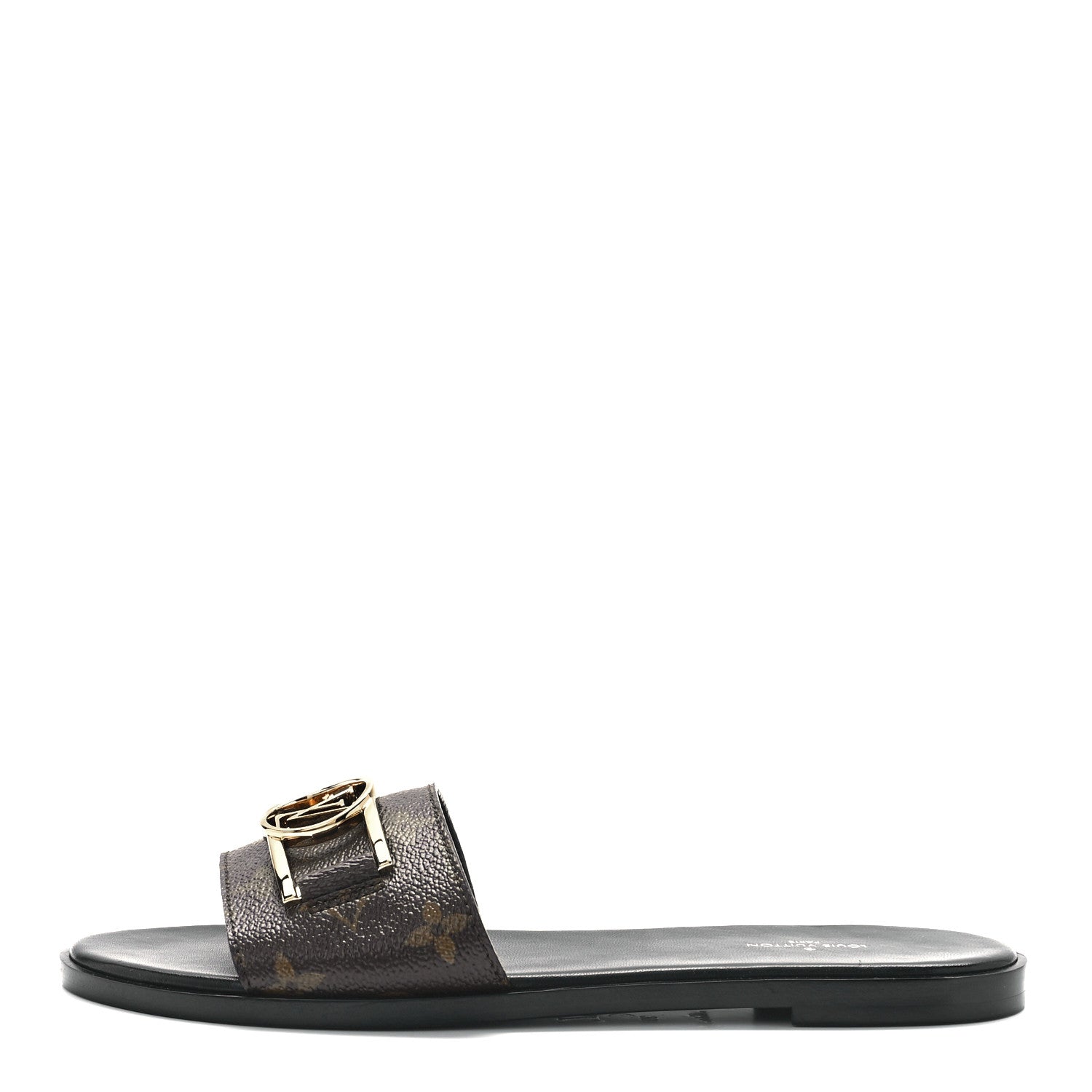 Louis Vuitton Patent Monogram Lock It Flat Mules 39 1 of 9