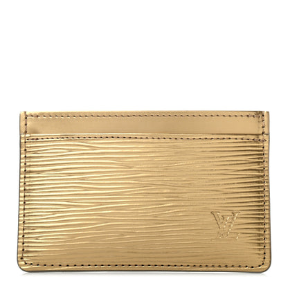 Louis Vuitton Epi Card Holder Gold 1 of 8
