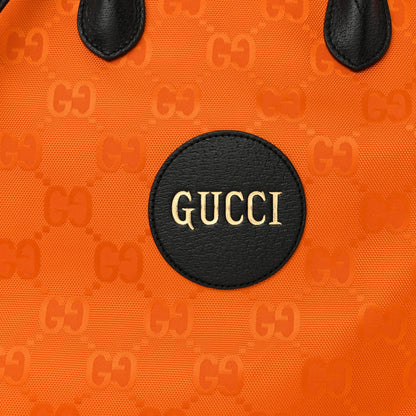 Gucci Econyl Nylon Monogram Large Off The Grid Tote Bag Carrot Orange Black 8 of 10