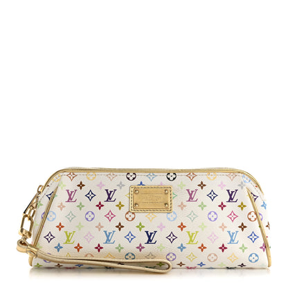 Louis Vuitton Monogram Multicolor Kate Clutch White 1 of 12