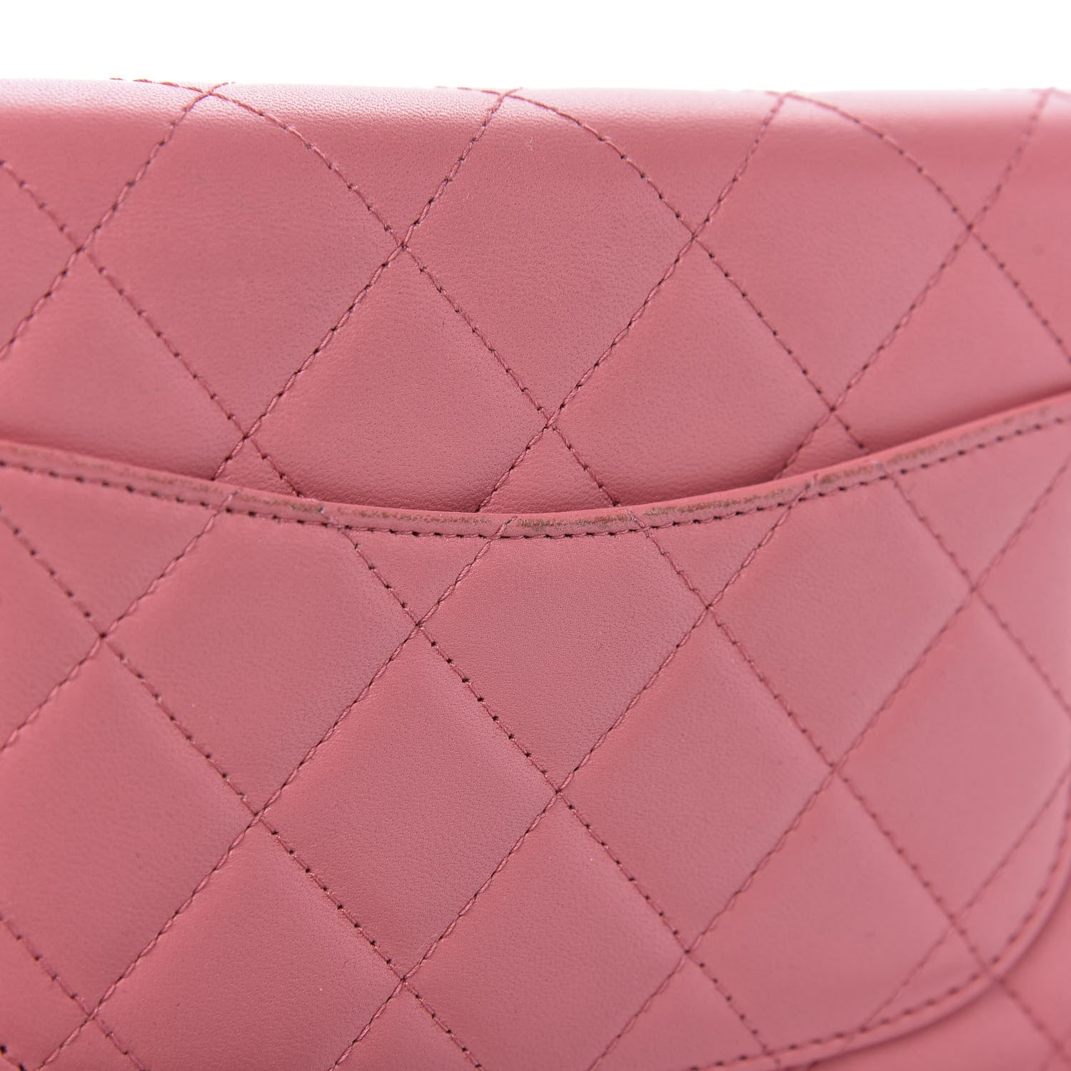 Chanel Lambskin Quilted Wallet On Chain WOC Pink 13 of 15