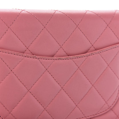 Chanel Lambskin Quilted Wallet On Chain WOC Pink 13 of 15