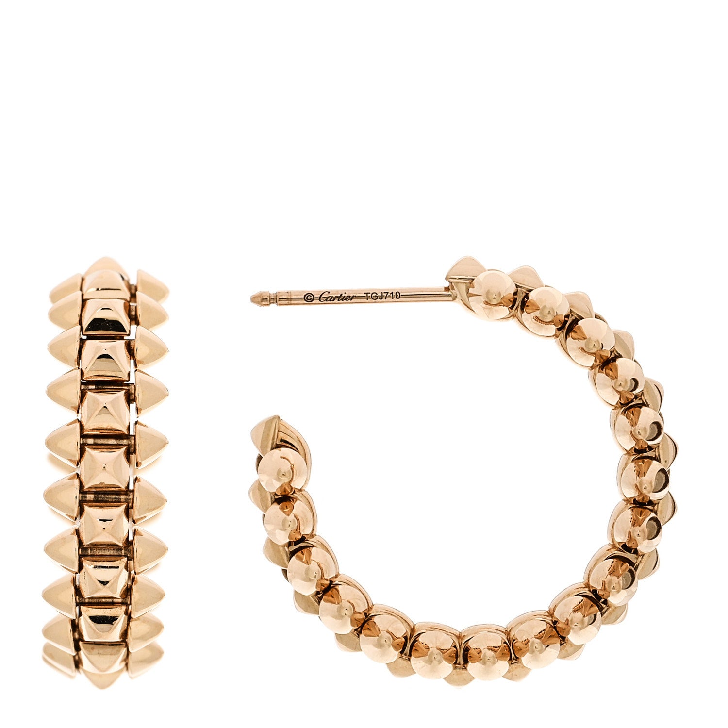 Cartier 18K Pink Gold Small Clash de Cartier Earrings 1 of 6