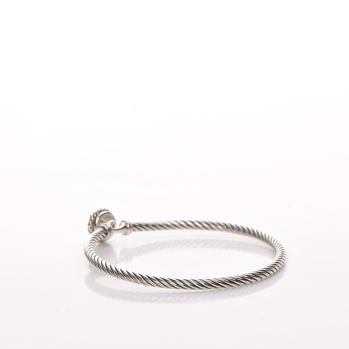 Sterling Silver Blue Topaz 3mm Chatelaine Bracelet