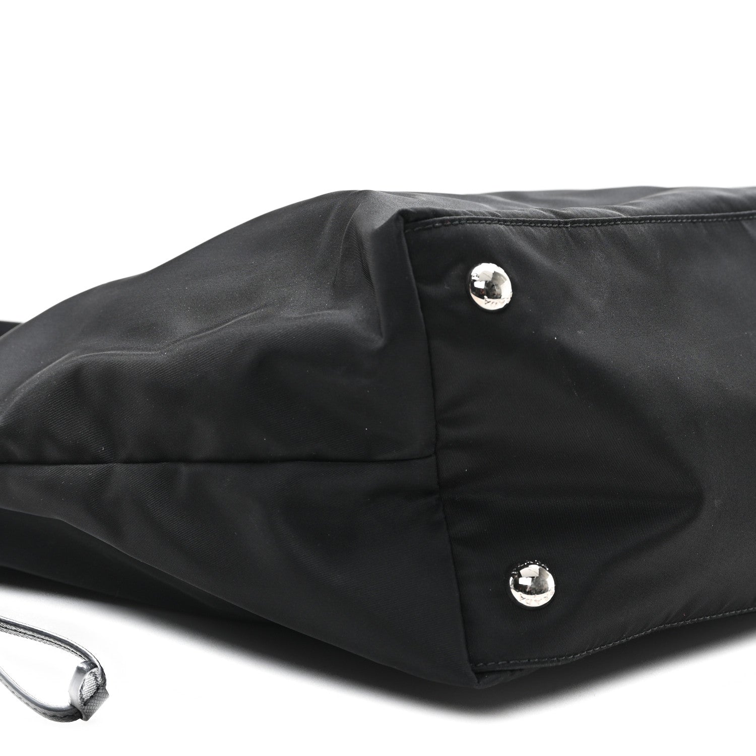 Prada Tessuto Nylon Saffiano Shopping Tote Black 9 of 11
