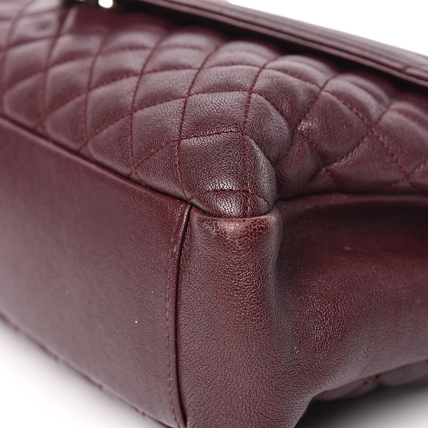 Calfskin Mixed Matelasse Triquilt Large Monogram Envelope Satchel Bordeaux