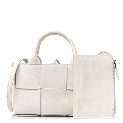 Bottega Veneta Nappa Maxi Intreccio Mini Arco Tote White 1 of 9