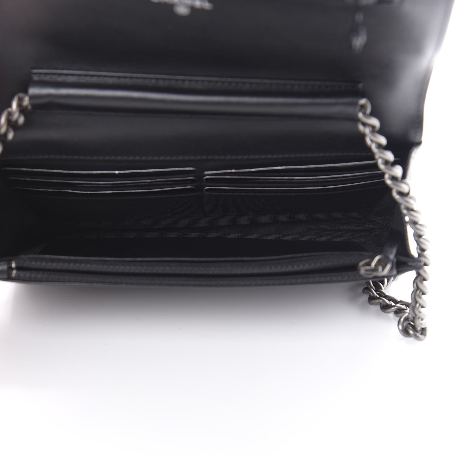 Chanel Caviar Quilted Boy Wallet On Chain WOC Black 5 of 15
