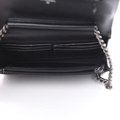 Chanel Caviar Quilted Boy Wallet On Chain WOC Black 5 of 15