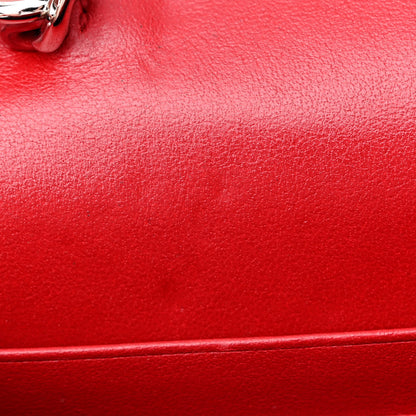 Saint Laurent Calfskin Crocodile Embossed Kate Monogram Tassel Chain Wallet Red 11 of 16
