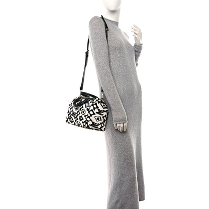 Louis Vuitton X UF Tufted Monogram Speedy Bandouliere 25 White Black 2 of 10