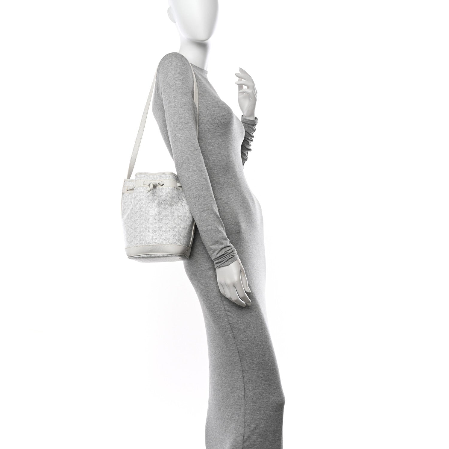 Goyard Goyardine Petit Flot Bucket Bag PM White 2 of 9