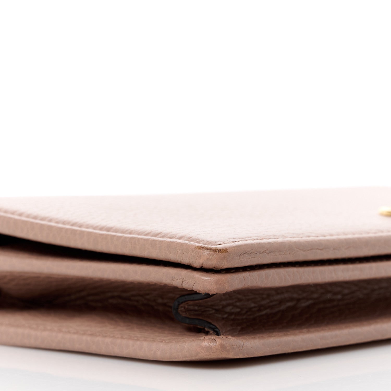 Gucci Calfskin Mini GG Marmont Chain Wallet Porcelain Rose 9 of 11