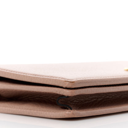 Gucci Calfskin Mini GG Marmont Chain Wallet Porcelain Rose 9 of 11