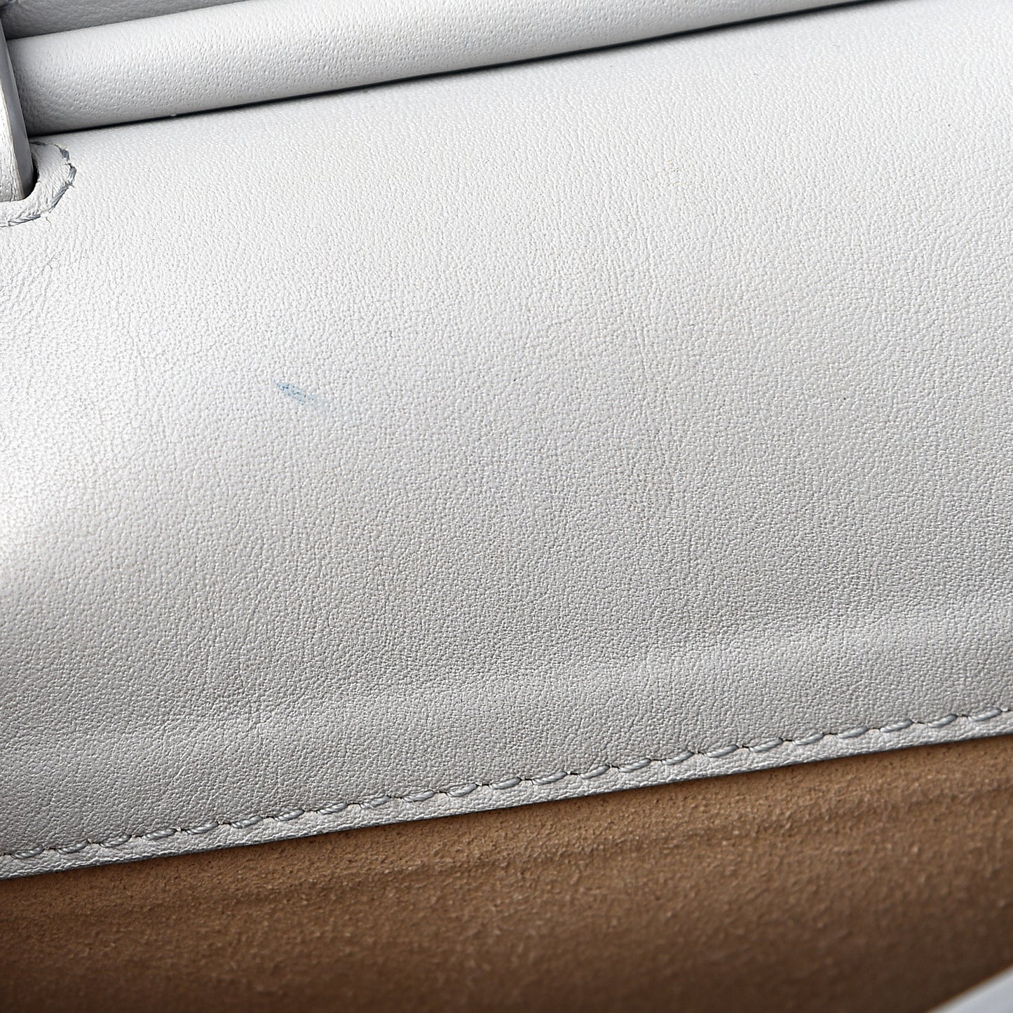 Grained Calfskin Medium Milla Convertible Backpack White Flake